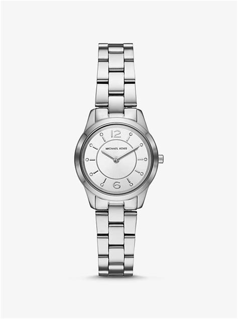 michael kors petite runway silver tone watch|Petite Runway Silver.